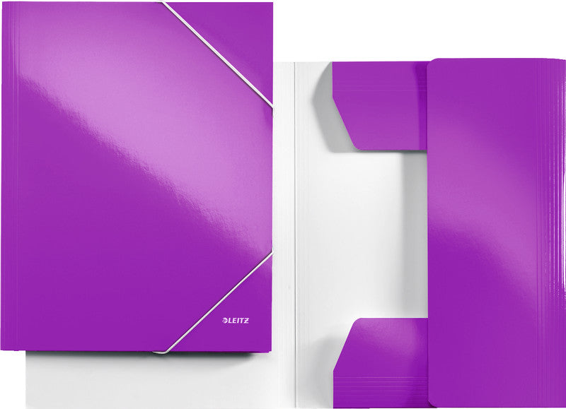 Leitz Sammelmappe für A4, Karton, Violett, mit Gummizug