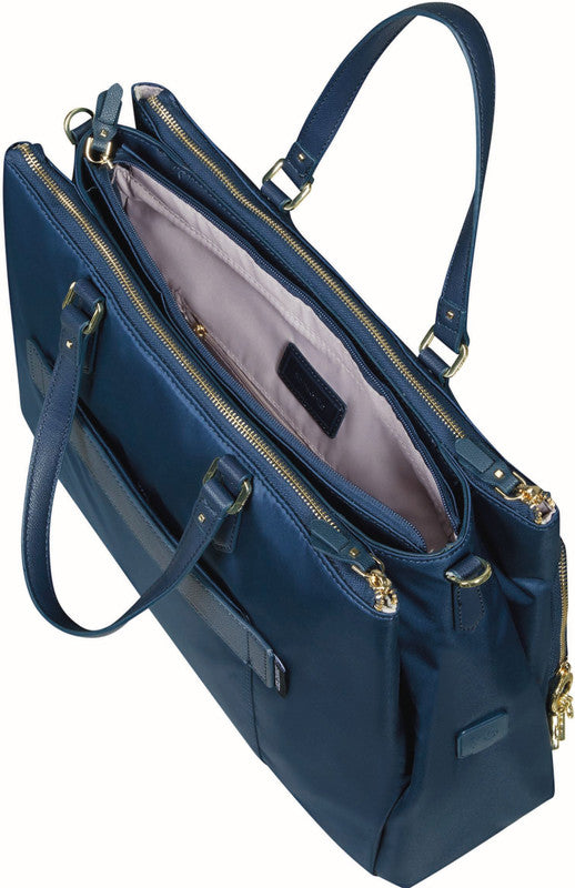 Samsonite Karissa BIZ 2.0 Notebook-Tasche – 17 l, USB-Port, Aufsteckfunktion, Nylon, Blau