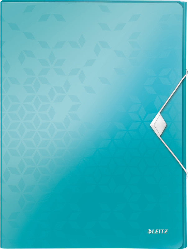 Leitz WOW A4 Heftbox – Polypropylen (PP), blau, mit Rückenschild, bis 250 Blatt