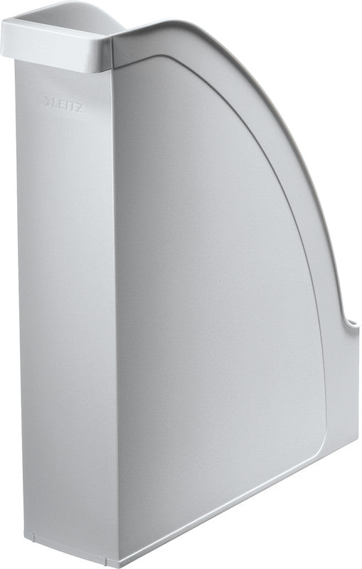 Leitz Stehsammler – Kunststoff, ohne Beschriftungsfeld, grau, 278×78×308 mm