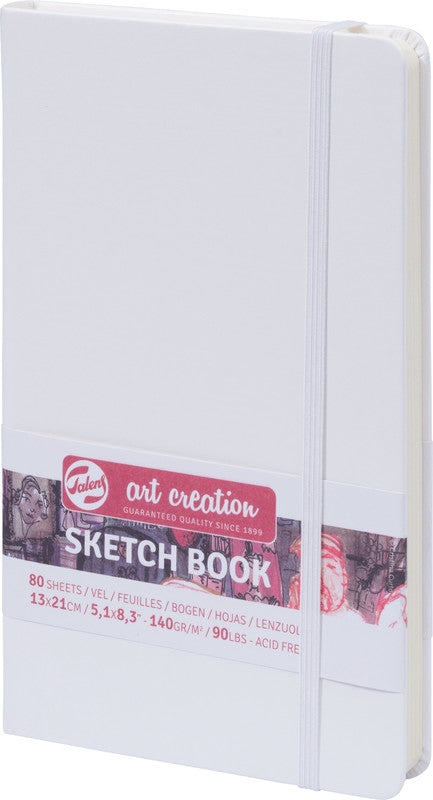 Talens Art Creation – Skizzenbuch, 13 × 21 cm, 140 g/m², 160 Seiten, mit Gummiband, Hardcover, säurefrei