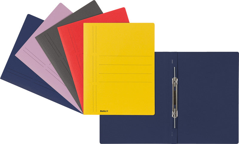Biella Schnellhefter Recycolor – A4, Karton, Gelb, Beschriftungslinien, 280 g/m²
