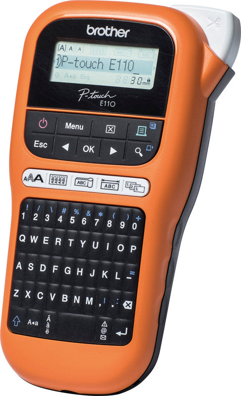 Brother E110VP – Beschriftungsgerät für TZe-Bänder 3,5–12 mm
