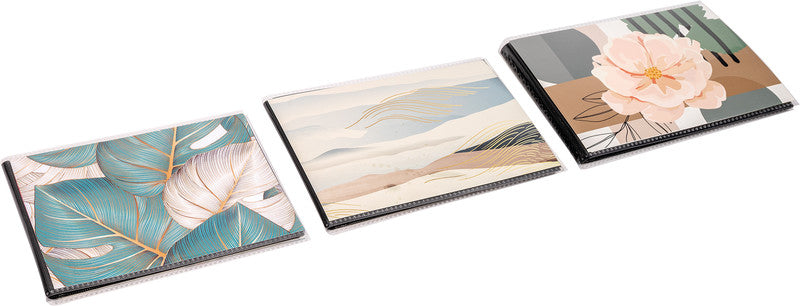 Walther Fotoalbum – für 100 × 150 mm, 20 Fotos, Schwarz, Kunststoff, 125 × 163 mm