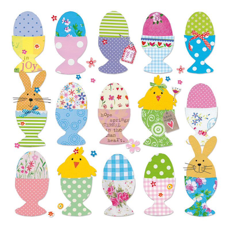 Ppd Servietten Easter Eggs – 33 × 33 cm – 3-lagig, Tissue – 20 Stk., FSC