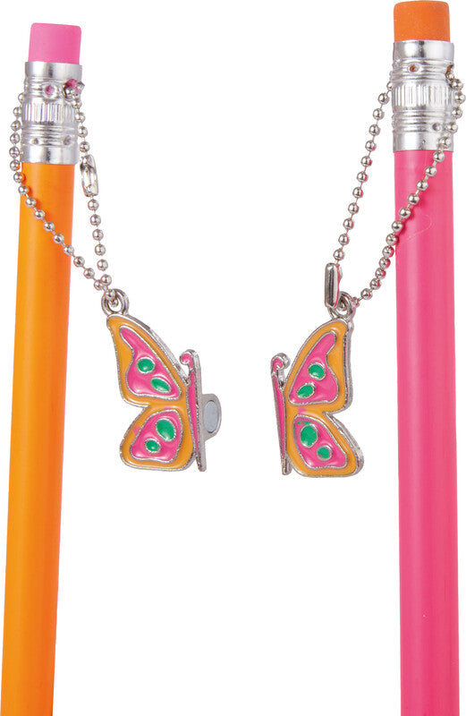 Trendhaus Bleistift, HB, Mine Ø 2 mm, farbig sortiert – Set, 2-teilig