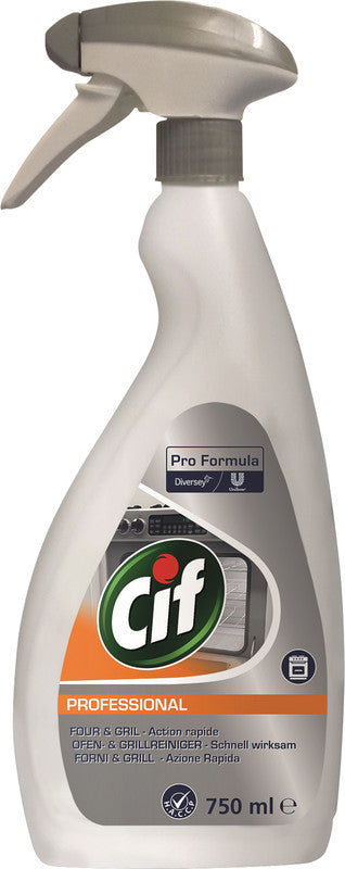Cif Pro Formula Backofen- & Grillreiniger für Backofen/Grill – Schaum, Sprühflasche – 750 ml