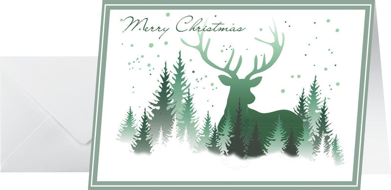Sigel Weihnachtsgrusskarte – A6 (105 × 148 mm) – mit Umschlägen, für Inkjet/Laser/Kopierer, 25er Pack