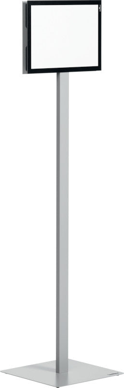 Durable Duraframe Infoständer – für A4 Hoch-/Querformat, magnetisch, silber/schwarz, Metall