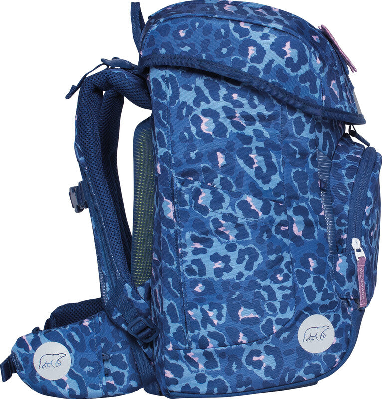 Beckmann Schulrucksack Plus Air – 6-teilig – Cheetah – aus recycelten PET-Flaschen