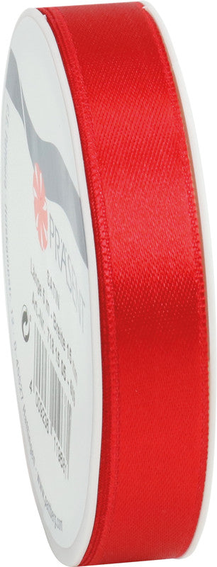 Präsent Satinband – echte Webkante – 15 mm × 5 m – Rot