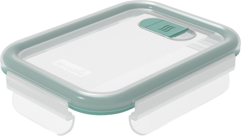 Rotho Deckel – für Glasbehälter Pagamalu (0,38 und 0,75 l) – eckig – Kunststoff – transparent
