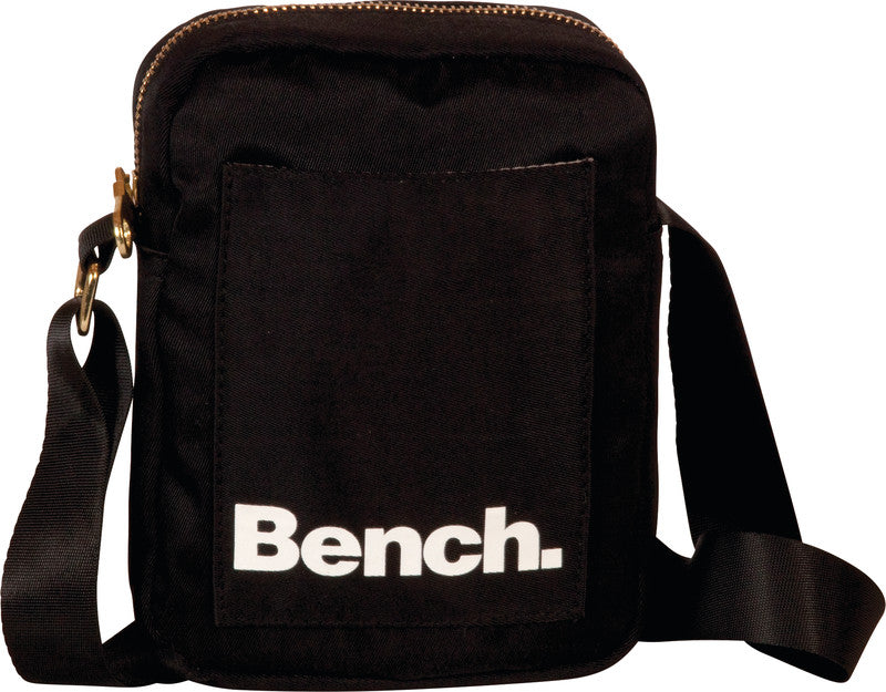 Bench City Girls Mini Umhängetasche – 1 l, Nylon, Schwarz, 14 × 19 × 5 cm