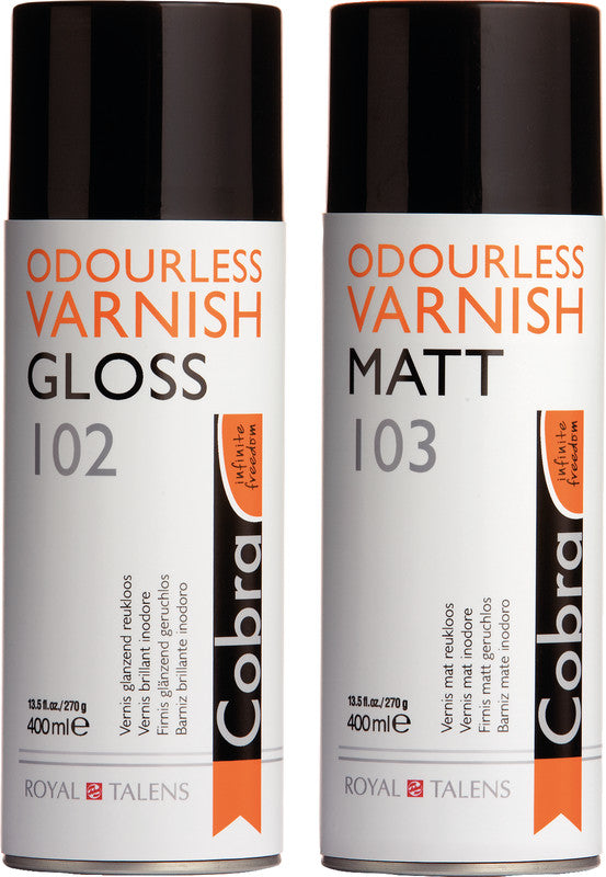 Cobra Fixierspray – transparent, matt, 400 ml, für Ölgemälde