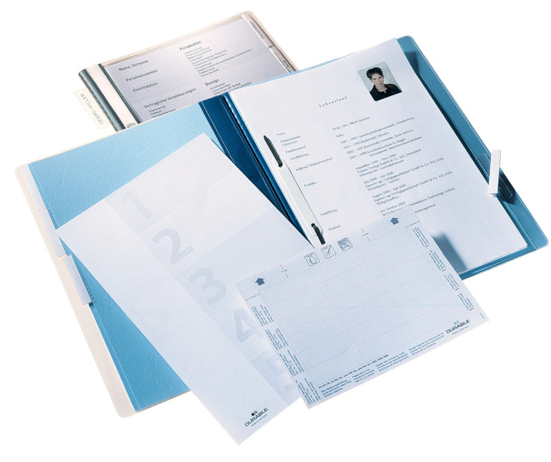 Durable Hängeordner für A4 – Kunststoff, Blau, ohne Vordruck