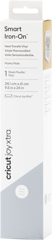 Cricut Aufbügelfolie – Silber – 241 × 610 mm – für CRICUT JOY Xtra Schneideplotter