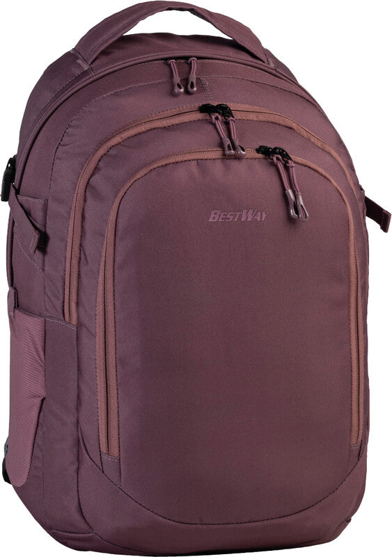 Bestway Notebook-Rucksack Evolution Solid – für 15", 22 l, höhenverstellbar – Malve, 310 × 480 × 190 mm