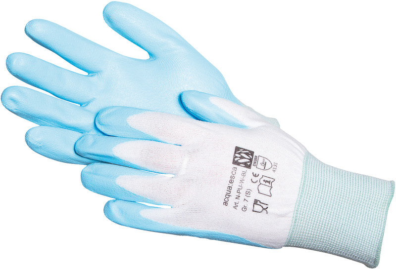 Arbeitshandschuhe – Grösse 8, 10 Paar – Nylon mit PU-Beschichtung, EN 388:4131, für Lebensmittel