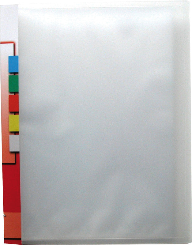 Kolma easy Sichtbuch A4 – 40 Hüllen, transparent, Kunststoff, Rückenschild, glänzend, 45 µm
