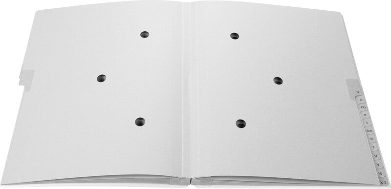 Biella Sammelmappe für A4, Karton, dunkelblau, mit Leinwandrücken