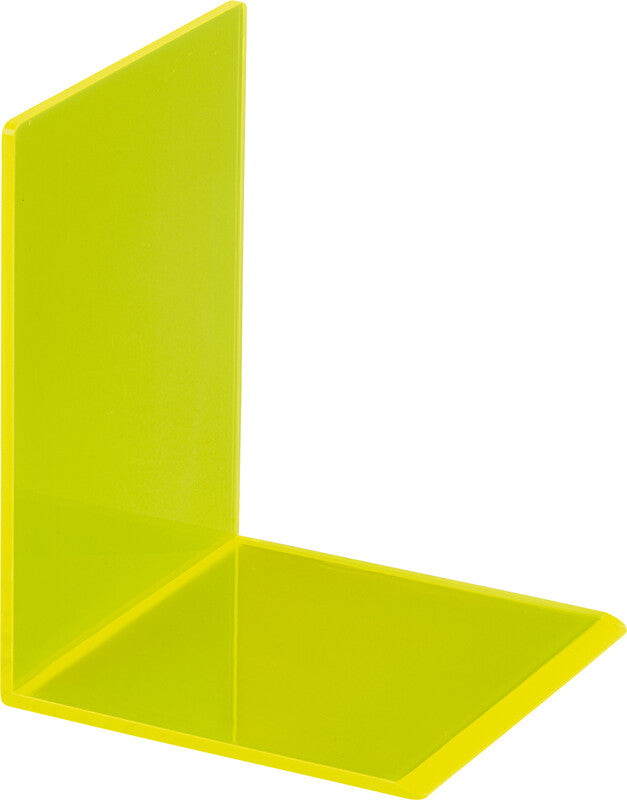 MAUL Buchstützen – gelb transparent – 100 × 130 mm – Kunststoff
