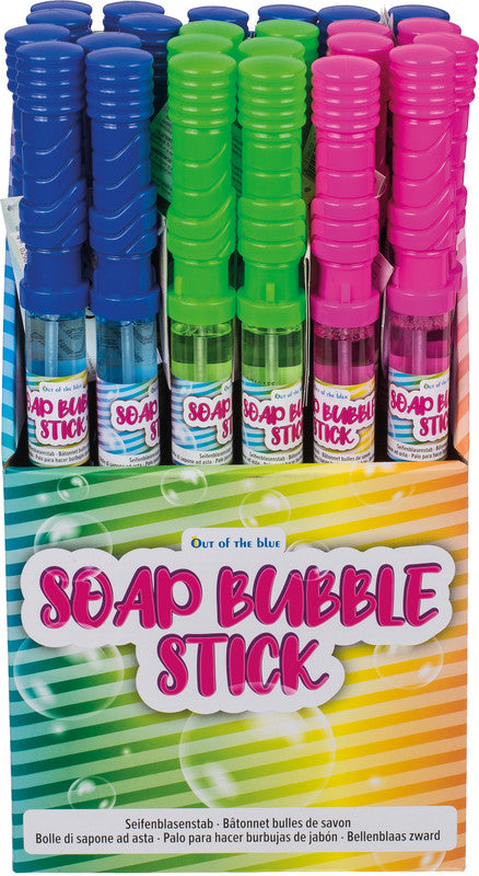 Out oft the blue Out of the Blue Seifenblasenstab – 116 ml, Ø 3 × 37 cm, blau, pink, hellgrün