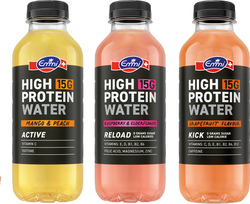 EMMI Proteinwasser High Protein, Grapefruit, koffeinhaltig – 5 dl
