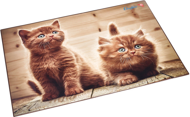 Laufer Schreibunterlage – Katze – 530 × 400 mm – Kunststoff, rutschfest