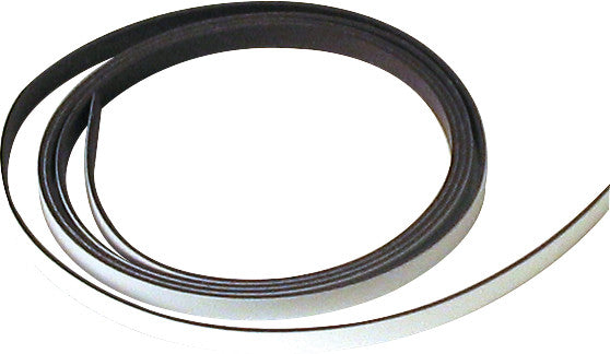 Ultra-Dex Magnetstreifen für Planungstafeln, magnetisch, wiederablösbar, zuschneidbar, 5 × 1000 mm, Weiss