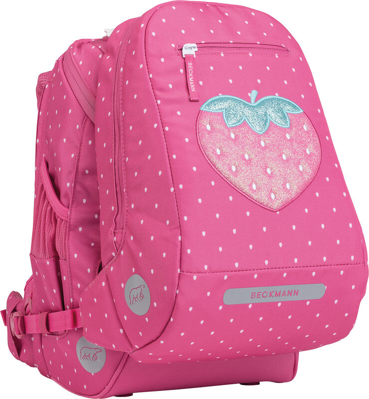 Beckmann Schulrucksack – Strawberry – Recycelte Materialien