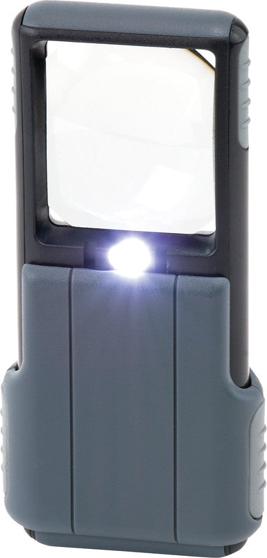 Carson MiniBrite – Leuchtlupe – 5× – mit LED – grau – 51 × 114 × 15 mm