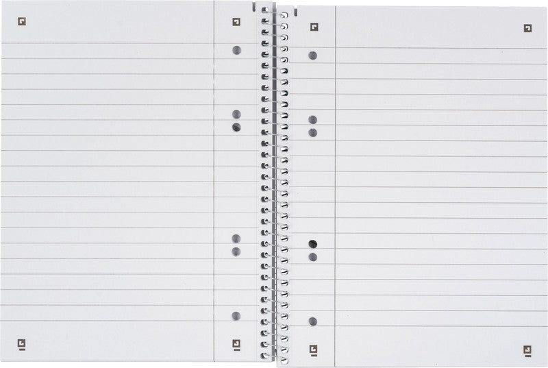Elba Collegeblock, Karton, 80 Blatt, 6-fach gelocht, perforiert, 90 g/m² – blau, für SCRIBZEE App