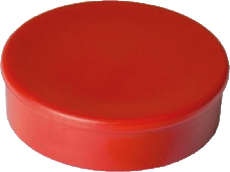 Berec Rundmagnete – Ø 30 mm × H 8 mm – 10 Stück, Rot, Haftkraft 1,02 kg