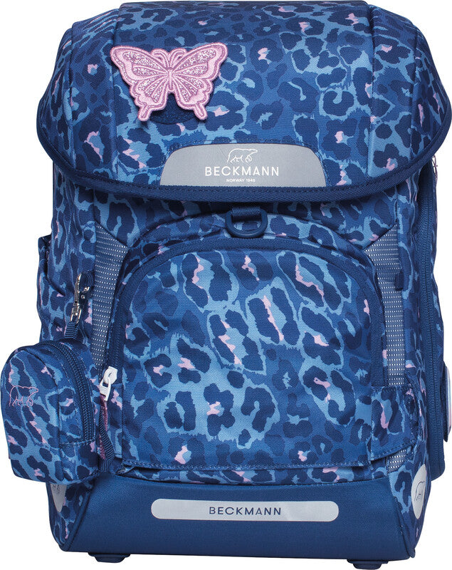 Beckmann Schulrucksack Plus Air – 6-teilig – Cheetah – aus recycelten PET-Flaschen