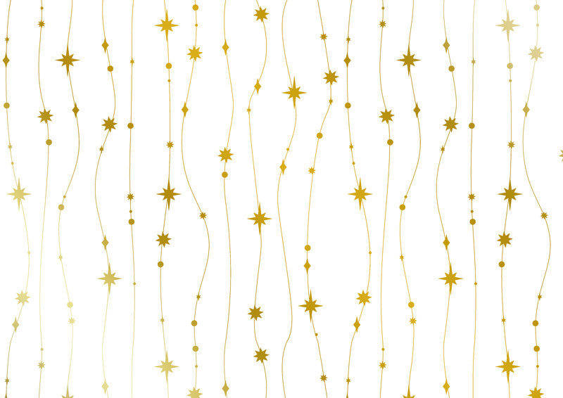 Braun + Company Geschenkpapier Rolle – Glitzerkette, Weihnachten – seidenmetallisiert – 70 cm × 2 m