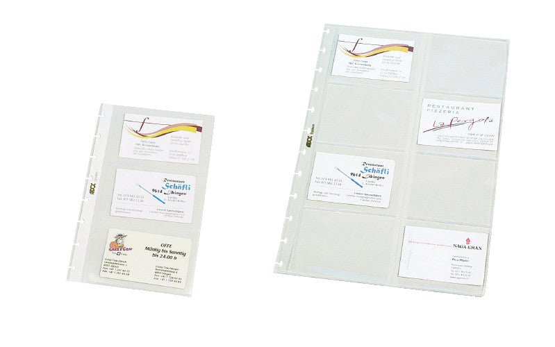 Adoc Ersatzsichttaschen – transparent, für card-ex Aurora, 10 Stk.