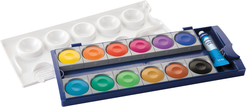 Pelikan Deckfarbkasten – 12 Farben, inklusive Deckweiss
