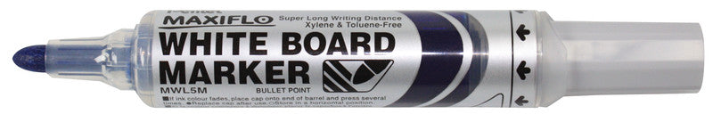 Pentel Whiteboard-Marker Maxiflo MWL5M – Konische Spitze 6 mm – Sortiert – 4er-Set – Trocken abwischbar