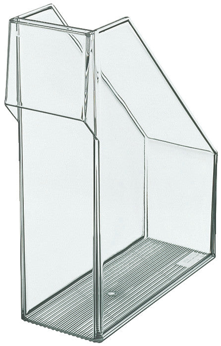 Leitz Stehsammler – für Format A4, Kunststoff, transparent, mit Griffausschnitt, 130 × 325 × 260 mm