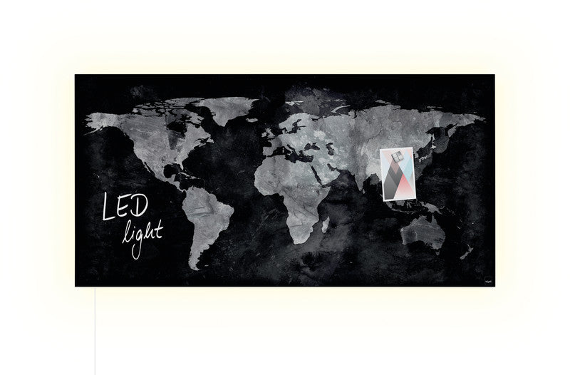 Sigel Whiteboard – 91 × 46 cm, Glas, magnetisch, Wandmontage, inkl. 3 Magnetwürfel, Montagesatz