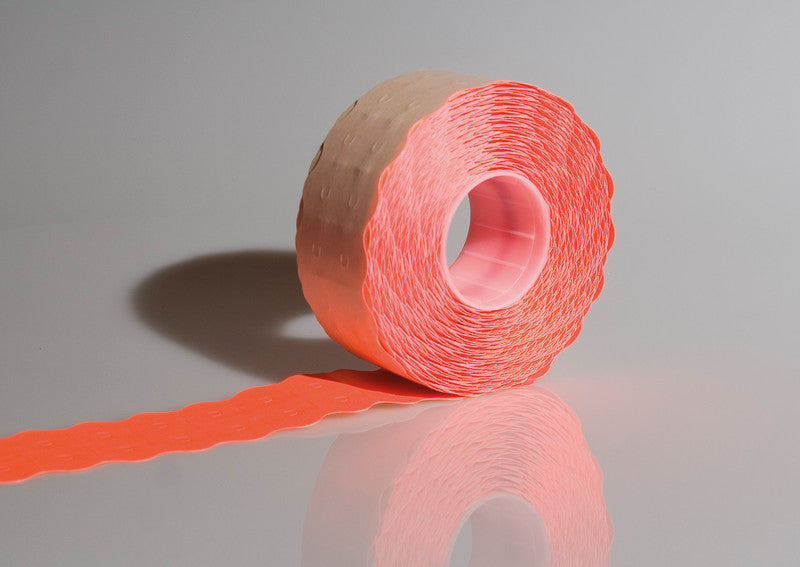 Preisauszeichnungsetiketten – 26 × 12 mm, wiederablösbar, fluoreszierend orange, Rolle 1'500 Stk, für SATO, AVERY, HANDY
