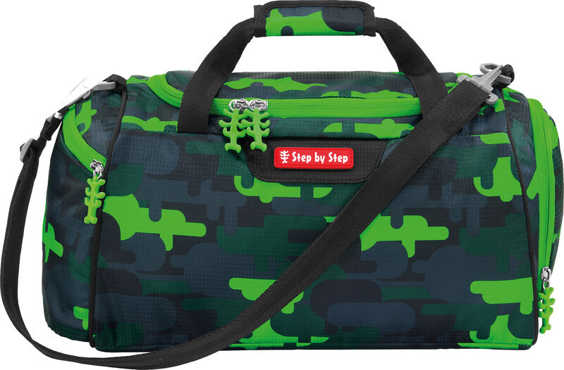 Step by Step Sporttasche – 13 l, Motiv Black Cat Chiko, mit Schultergurt, wasserabweisend, 38 × 20 × 23 cm