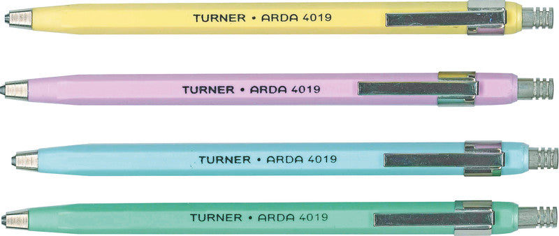 ARDA Turner 4019 Fallminenstift – 2 mm, B, mit Minenspitzer, Pastellfarben