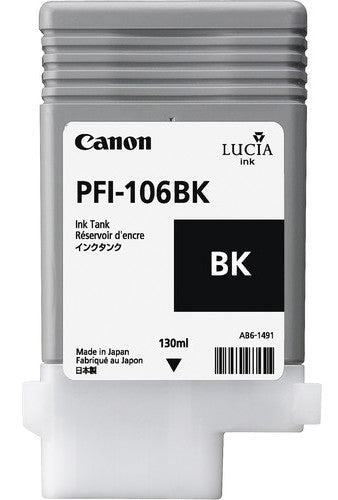 Canon Tintenpatrone PFI-106, Schwarz, 130 ml – für imagePROGRAF