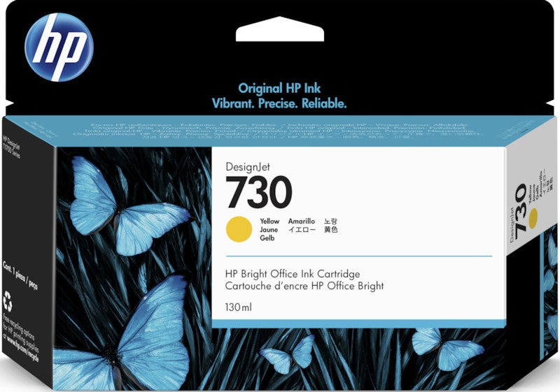 HP Tintenpatrone 730, Gelb, 130 ml