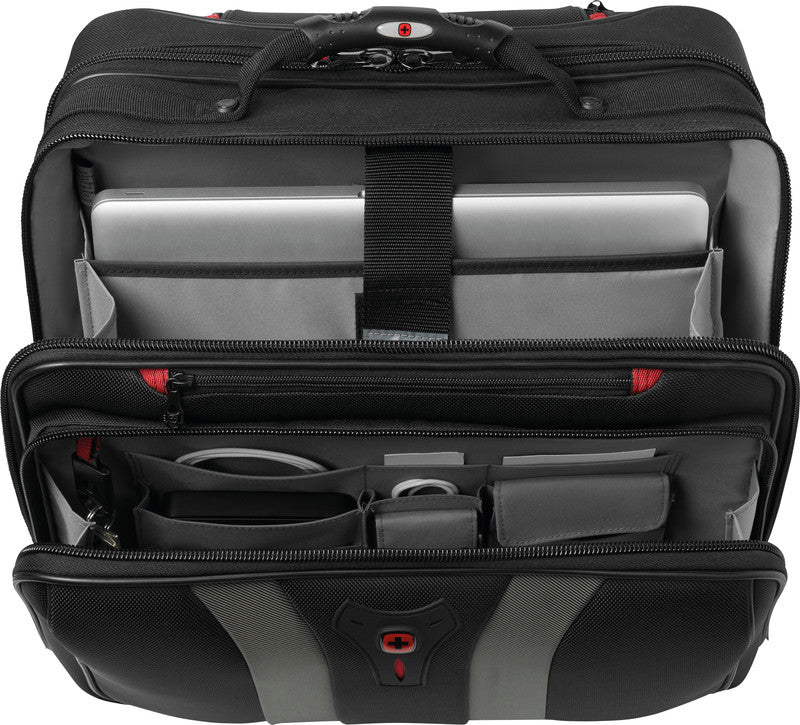 Wenger/SwissGear Wenger Notebook-Trolley Granada – 24 l, für Notebooks bis 15,6", Weichschale, schwarz, 42 × 35 × 25 cm