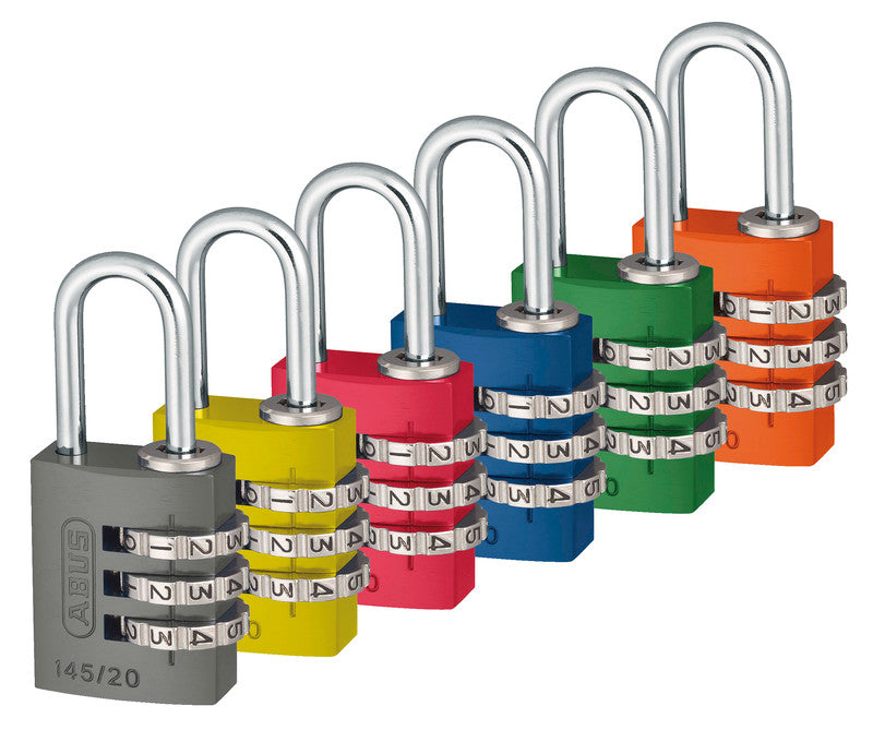 ABUS Zahlenschloss – 32 × 16 × 65 mm, rot