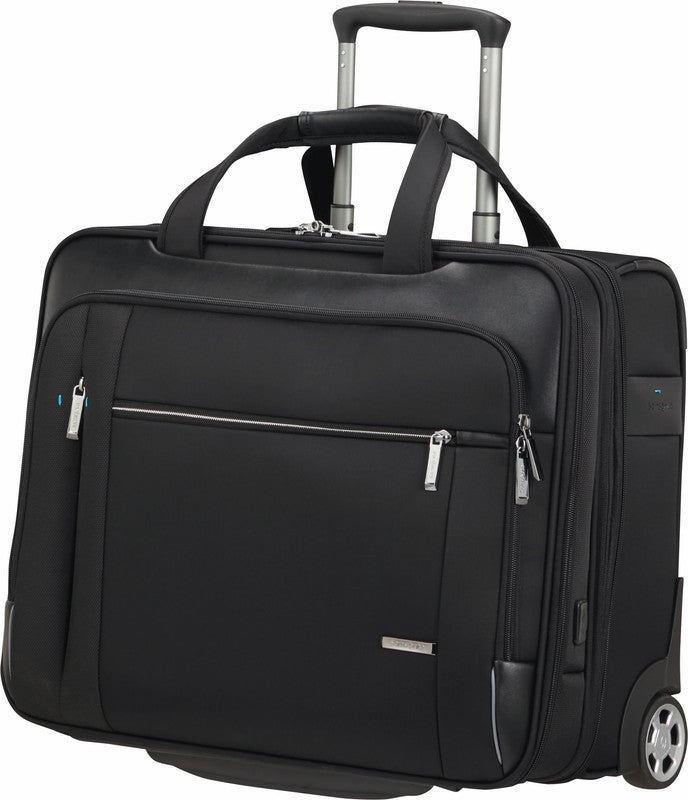 Samsonite Spectrolite 3.0 Notebook-Trolley – für Notebooks bis 17,3", 37,5/42,5 l, USB-Anschluss, Aufsteckfunktion