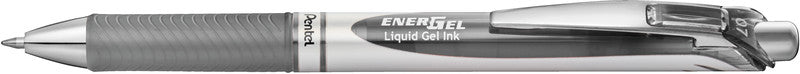 Pentel EnerGel Gelschreiber – grau, 0,7 mm, schnelltrocknend, Druck, nachfüllbar