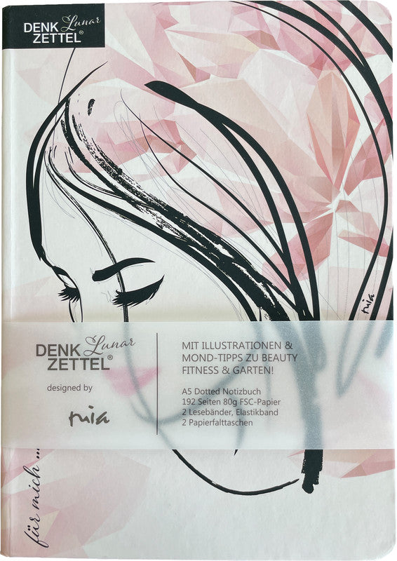 Denkzettel Notizbuch A5, punktkariert, Hardcover, 192 Seiten, 80 g/m² – mehrfarbig
